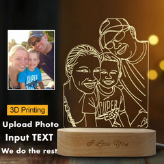 Custom Photo 3D USB Nightlight