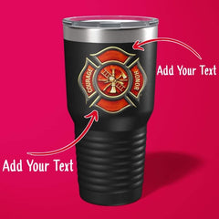 Customizable Firefighter Tumbler