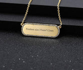 CZ Custom Name Pendant