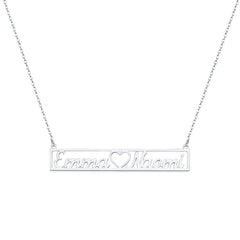 Customized Nameplate Bar Necklaces