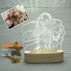 Custom Photo 3D USB Nightlight