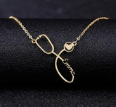 Stethoscope Personalized Name Necklaces