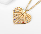 Personalized Love Heart Pendant Necklace