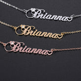 Birthstone Custom Name Necklace