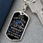 Trucker On My Mind -Dog Tag Keychain (For Husband)