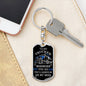 Trucker On My Mind -Dog Tag Keychain (For Husband)