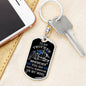Trucker On My Mind -Dog Tag Keychain (For Husband)