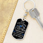 Trucker On My Mind -Dog Tag Keychain (For Husband)