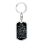 Trucker On My Mind -Dog Tag Keychain (For Husband)