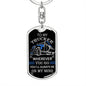 Trucker On My Mind -Dog Tag Keychain (For Husband)