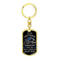 Trucker On My Mind -Dog Tag Keychain (For Husband)
