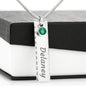 Vertical Bar Name Necklace - To Wife