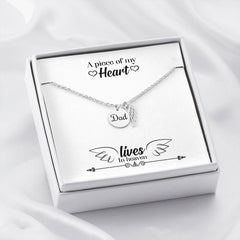 A PIECE OF MY HEART PENDANT - Message Card