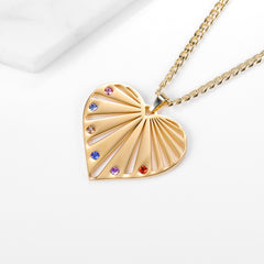 Personalized Love Heart Pendant Necklace